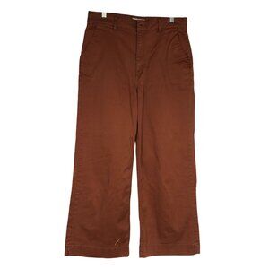 KOTN- WOMEN'S 8 - BROWN RUST COTTON BLEND WIDE LEG PANT